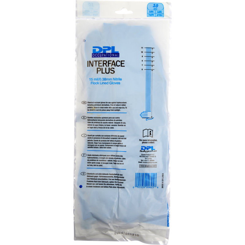 Eine transparente Kunststoffverpackung zeigt die Abena Re-Seller GmbH Haushaltshandschuhe Nitril, Blau. Die blauen, latexfreien Handschuhe sind im Inneren sichtbar. Auf der Verpackung sind Produktangaben und Hinweise aufgedruckt.