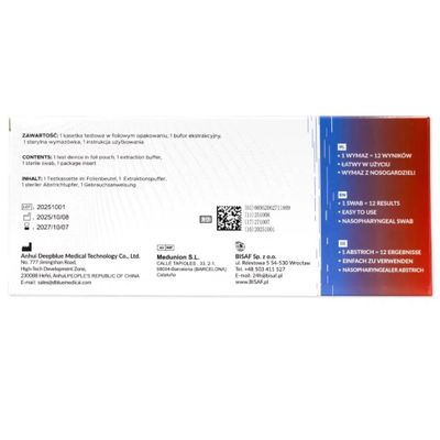 Combo 12in1 s Pneumokokmi + Legionelami + Čiernym kašľom | Balenie (1 test) 