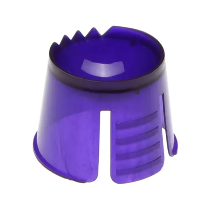 Valcovitý modrý nástavec z polypropylénu so zárezmi na okrajoch je určený na použitie ako komponent v dentálnych materiáloch. Je na jednej strane štrbinový a pravdepodobne určený na dávkovanie alebo miešanie. Distribuovaný pod názvom produktu „AMPri PP jednorazový Dappen na dávkovanie a miešanie dentálnych materiálov 1000 ks“ od AMPri Handelsgesellschaft mbH.