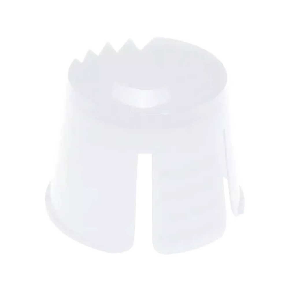 Biely plastový artikel s valcovitým tvarom a vlnitými okrajmi, ktorý sa podobá na jednorazový AMPri PP Dappen od AMPri Handelsgesellschaft mbH. Je vyrobený z polypropylénu, má otvorenú hornú časť a vertikálne štrbiny na stranách, ktoré sa bežne používajú na dávkovanie a miešanie dentálnych materiálov.