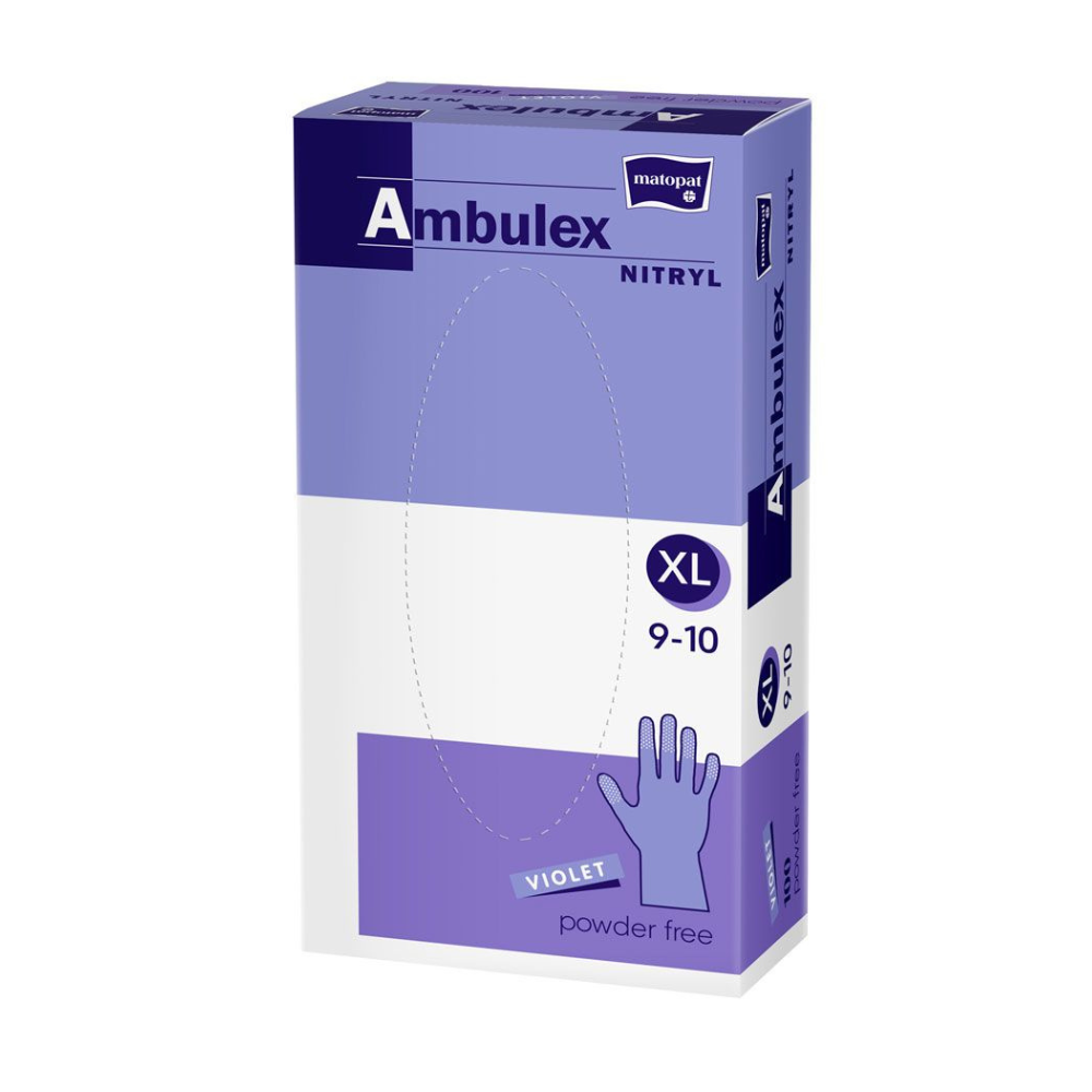 Nitrilové rukavice Ambulex fialové nepudrované