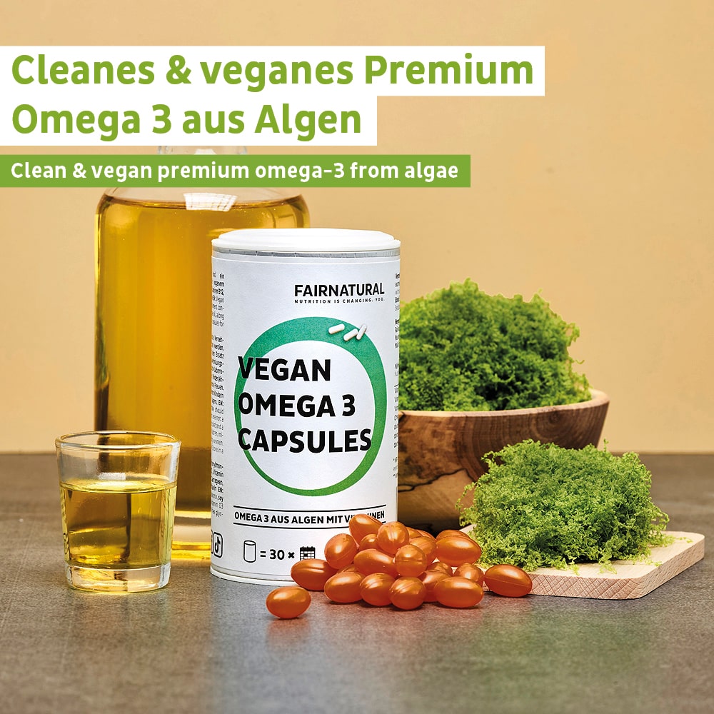 Vegánske Omega 3 kapsuly vyrobené z rias