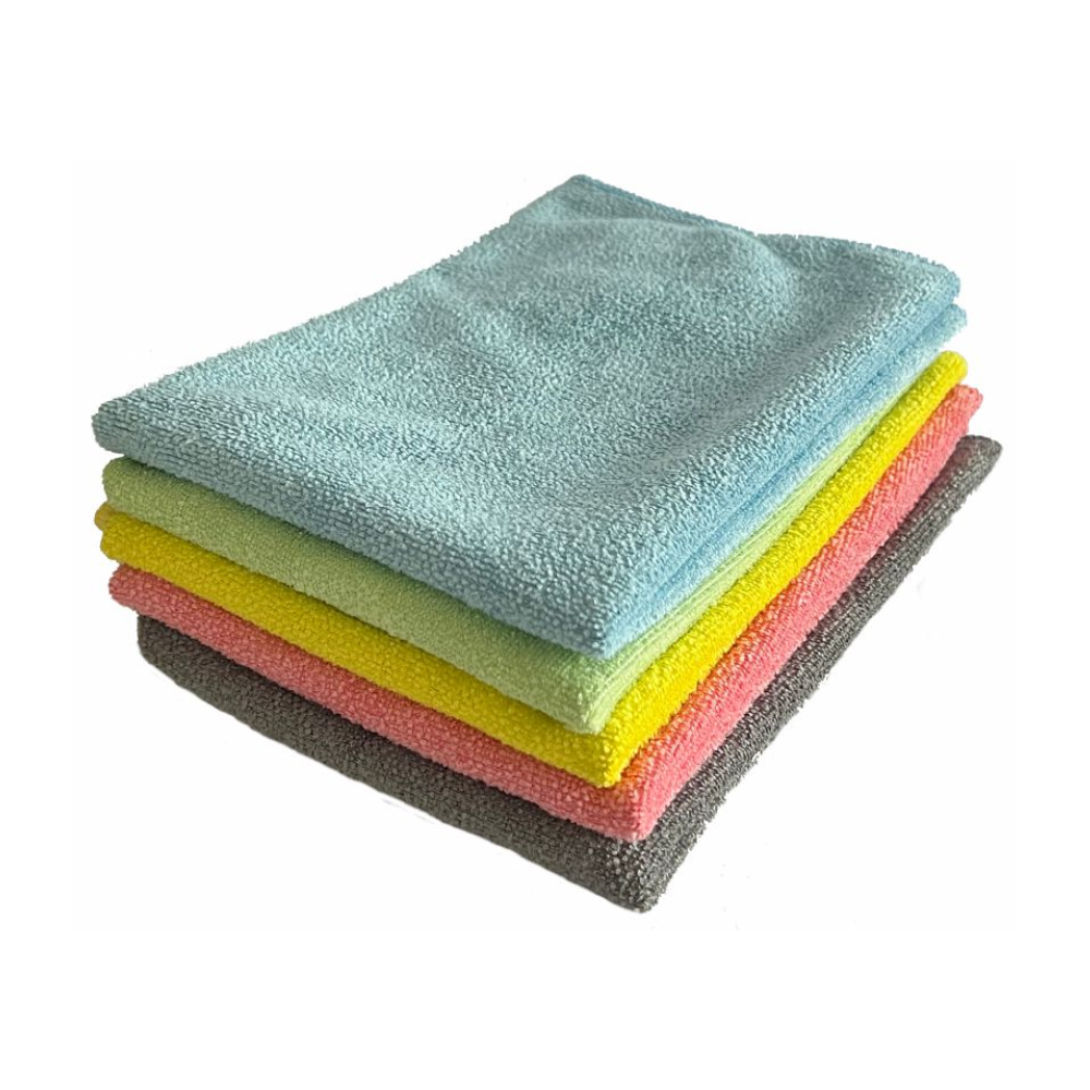 Stoh Arcora TOP-LINE mikrovláknových utierok od spoločnosti Arcora International GmbH, vyrobený v žiarivej modrej, žltej, zelenej, ružovej a sivej farbe čistiacich utierok. Tieto utierky s rozmermi 40 x 40 cm sú ideálne pre citlivé povrchy a spĺňajú všetky požiadavky na čistenie.