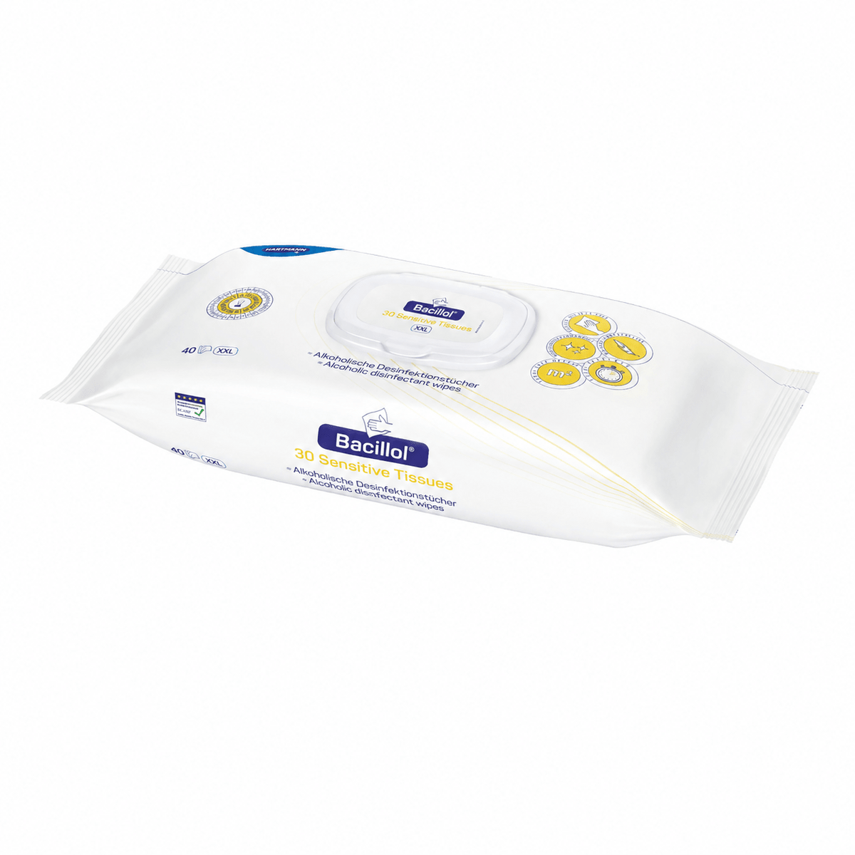 Hartmann Bacillol 30 Sensitive Tissues dezinfekčné utierky | balenie (40 ks)