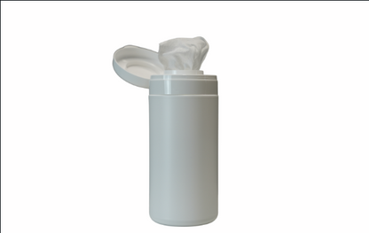 Prázdna nádoba dávkovača vrátane veka Altruman®/Altrufect® Wipes, biela