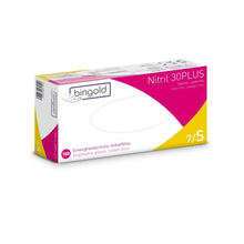 Bingold nitril 30plus nitrilové rukavice, modrá