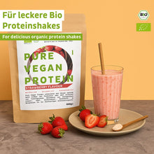 Bio vegánsky proteínový prášok jahodový bez sóje