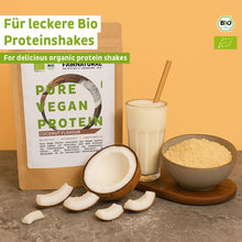 Organický vegánsky proteínový prášok kokos bez sóje
