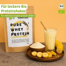 Organický srvátkový proteínový prášok banán
