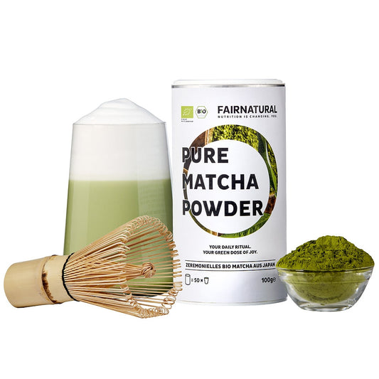 Slávnostný organický prášok matcha z Japonska