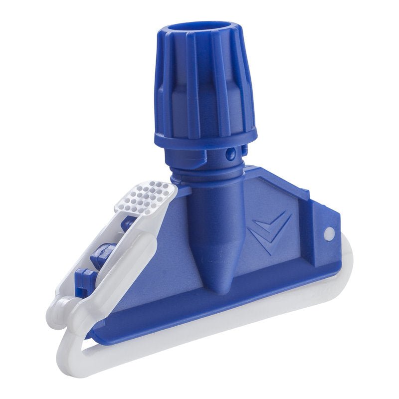 KG KENTUCKY DRŽIAK MOPU, PLAST 170X45MM (bez rukoväte) Haug Bürsten má valcový spoj, pákový mechanizmus a šikmý základ - ideálne pre efektívne čistenie podlahy. Modro/biely dizajn bezpečne drží mopy.