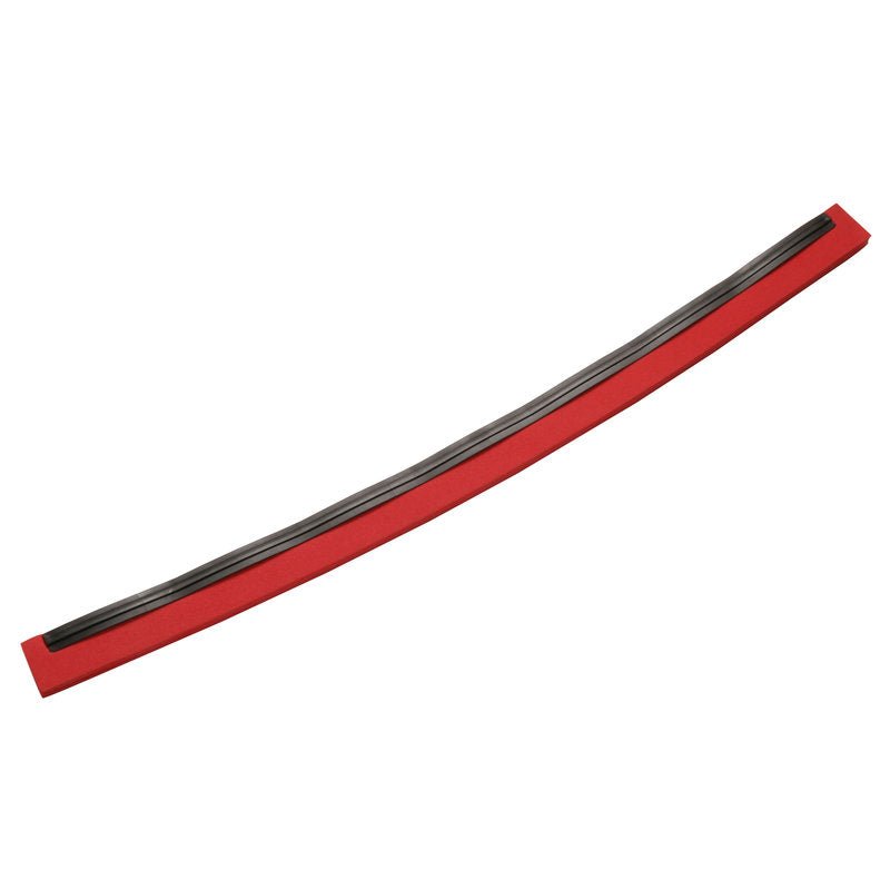 Zakrútený červeno-čierny NÁHRADNÝ GUMENÝ PÁS, 1-pásový, potravinárska guma (700x20x22mm) od Haug Bürsten KG, na bielom pozadí.