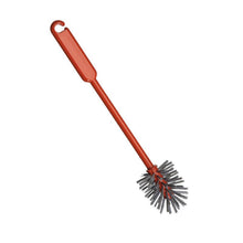 KOVOVÝ DETEKČNÝ VALCOVÝ KEFKA od Haug Bürsten KG, zo sivého PBT s 0,60mm štetinami, veľkosť 320x⌀70mm, izolovaná na bielom pozadí.