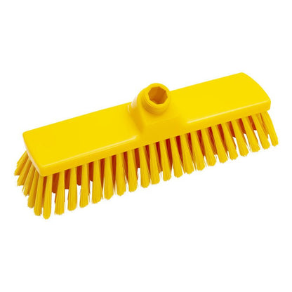 Metla BESEN, UNGESCHL. ø 0,25MM WEICH 300X70X50MM od Haug Bürsten KG má odolné, mäkké žlté štetiny a šesťhranný otvor v hornej časti pre jednoduché upevnenie rukoväte.