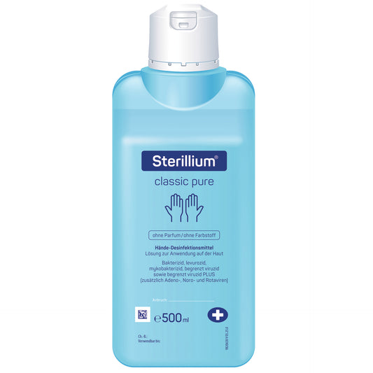 Sterillium® classic pure – dezinfekčný prostriedok na ruky bez parfumácie