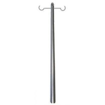 Držiak na infúzne fľaše Novocal je bezpečne pripevnený na zadnú stenu a drží infúzne vaky s dvoma háčikmi, zobrazené na jednoduchom bielom pozadí. Ideálne pre zdravotnícke zariadenia. Značka: Novocal. Balenie obsahuje 1 kus.