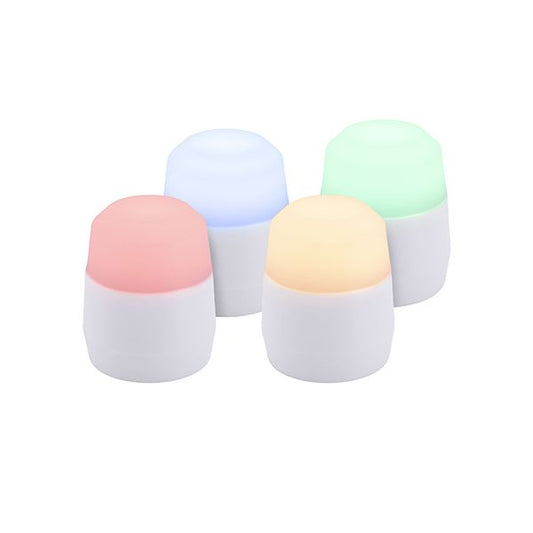 Papstar Securit® 4 LED čajové sviečky náhradné balenie Ø 4 cm x 5 cm "Amsterdam" doba svietenia 12-40 hodín