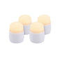 Papstar Securit® 4 LED čajové sviečky náhradné balenie Ø 4 cm x 5 cm "Amsterdam" doba svietenia 12-40 hodín