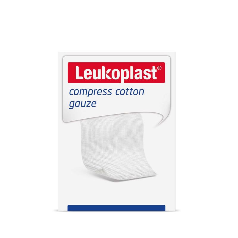 Leukoplast, unsterile Kompressen aus Baumwolle