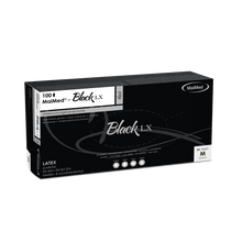 MaiMed-Black LX PF jednorazové latexové vyšetrovacie rukavice, bez púdru, 100 kusov/balenie