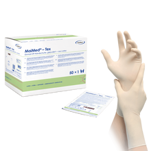 MaiMed-Tex sterilné, jemne pudrované latexové chirurgické rukavice 50 párov/krabička