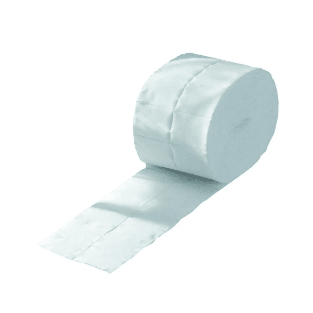 Dve role výbehového produktu: Meditrade BeeSana buničinové tampóny (8 x 10 cm, 2 role à 125 kusov | balenie) od Meditrade GmbH sú zobrazené a zdôrazňujú ich efektívny dizajn pre osobnú starostlivosť.