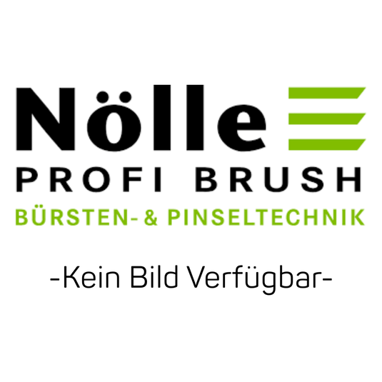 Na obrázku je logo spoločnosti Nölle Profi Brush Bürsten- & Pinseltechnik e.K., zelený a čierny nápis a text „Obrázok nie je k dispozícii“ pre zakrivenú lopatku s rúčkou 41 × 1300 mm, jaseňové drevo | 1 kus.