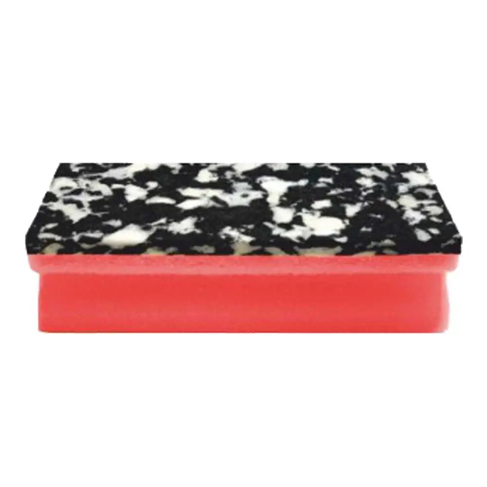 Arcora PU-PAD HUBKA (150 x 70 x 45 mm) od Arcora International GmbH je obdĺžniková hubka s čierno-bielou škvrnitou drhnúcou plochou na vrchu a pevnou červenou PU-penovou vrstvou na spodnej strane. Dostupné v baleniach po 10 kusoch.