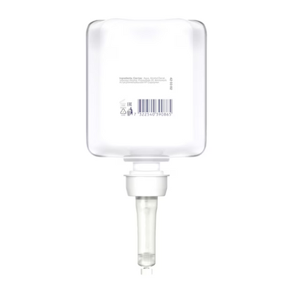 Tork 420302 Premium čistič toaletných sedadiel od TORK – Essity Professional Hygiene Germany GmbH je vybavený priehľadnou, obdĺžnikovou fľašou, ktorá má na spodku pumpovaciu trysku pre zabezpečenie optimálnej hygieny. Každá fľaša obsahuje čiarový kód a textovú etiketu s podrobnými zložkami a návodom na použitie, čím sa účinne zabraňuje krížovej kontaminácii pri každom použití.