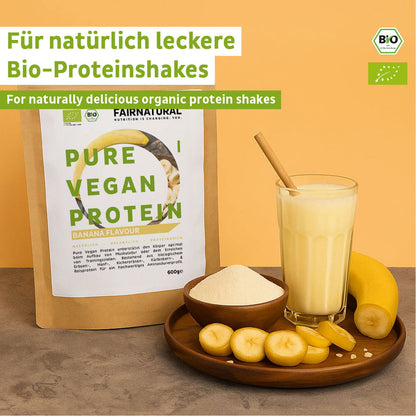 Bio vegánsky proteínový prášok banán bez sóje