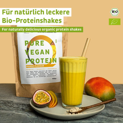 Bio vegánsky proteínový prášok mango bez sóje