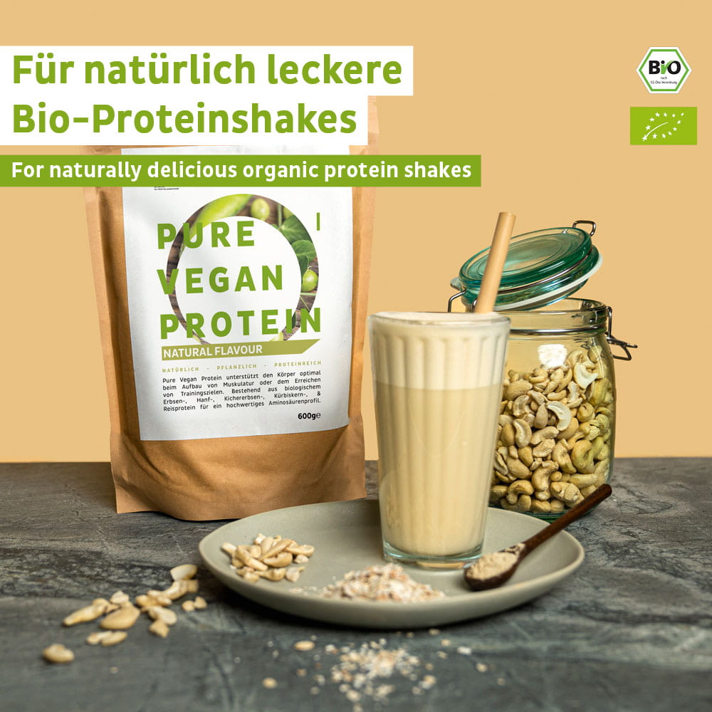 Bio vegánsky proteínový prášok neutrálny bez sóje