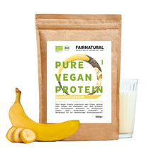 Bio vegánsky proteínový prášok banán bez sóje