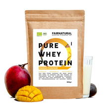 Organický srvátkový proteínový prášok Mango