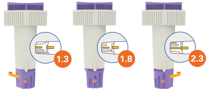 Alphacheck TRI bezpečnostné lancety 23G | Balenie (100 kusov)