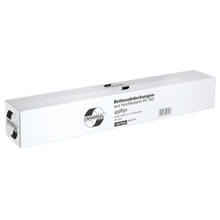 Dlhá biela škatuľa s nápisom "UNIVERSAL" obsahuje recyklačné LDPE vrecia EMIL DEISS KG (GmbH + Co.) (120 L, 700x1100x0,06 mm, modré, 25/kotúč). Číslo produktu 49891 a "Odpadový vak 120 litrov" sú vytlačené na strane v nemeckom jazyku.