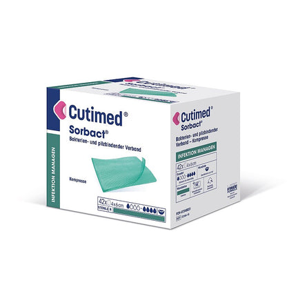 Cutimed Sorbact, Saugkompresse, antimikrobielle Wundauflage, steril