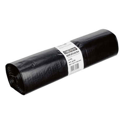 Deiss vrecia na odpad z recyklovaného LDPE, 240 litrov, 1000x1250x0,06 mm, čierne | rolka (10 kusov)