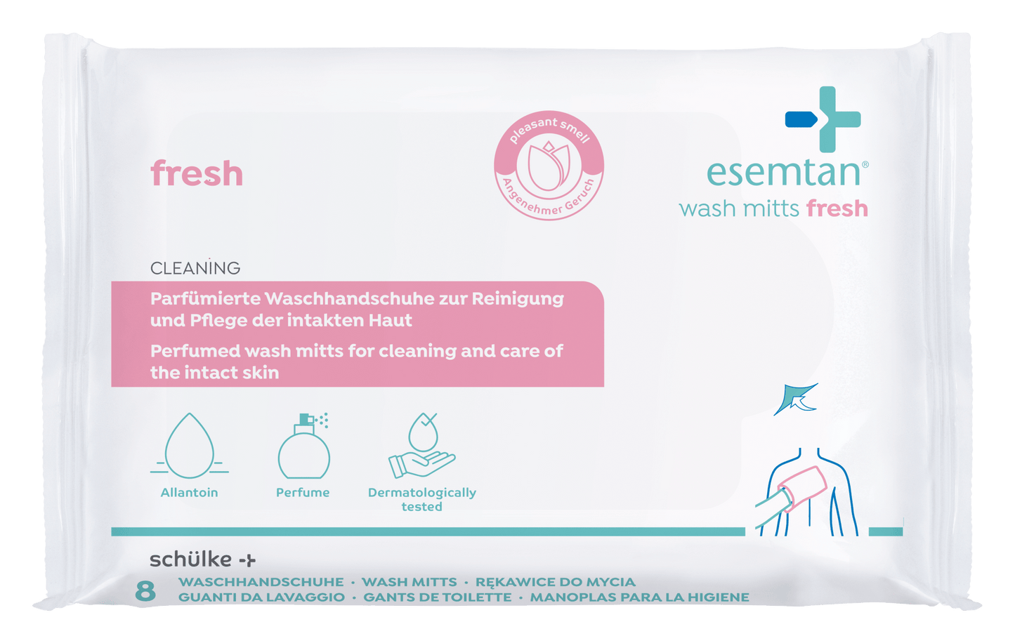 esemtan umývacie rukavice fresh 8 ST SP | Balenie (8 kusov)