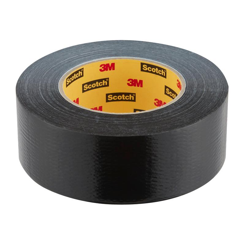Kotúč Scotch® Univerzálnej lepiacej pásky 2904, 50 m x 48 mm od 3M Deutschland GmbH, s čiernym vonkajším povrchom a žltým jadrom s logami 3M a Scotch, zobrazený na jednofarebnom bielom pozadí.