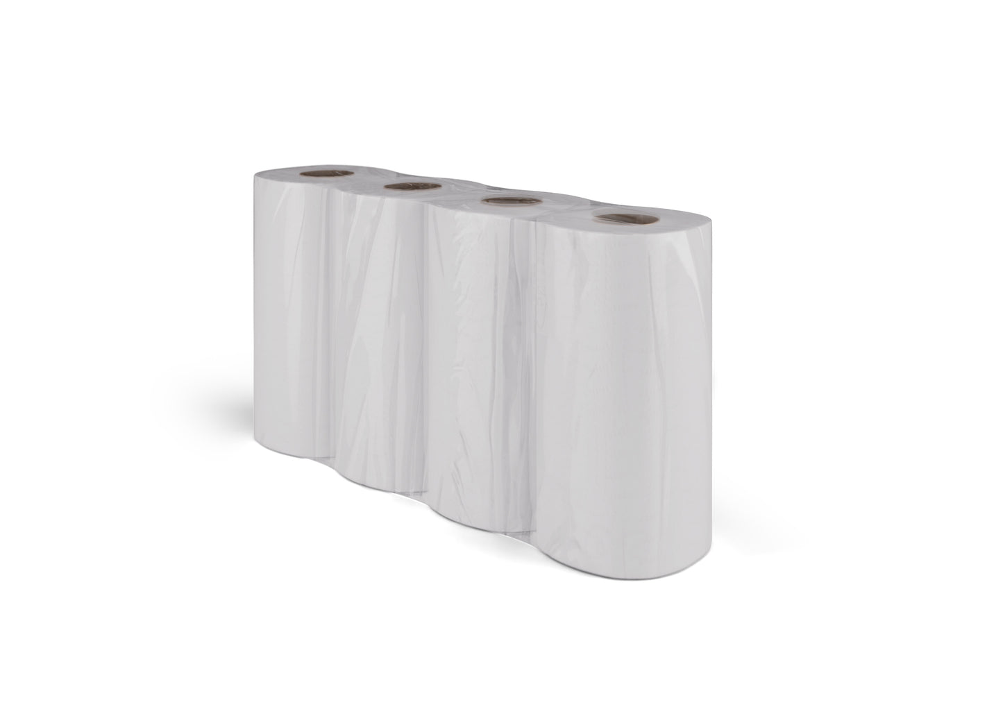 KUCHYŇSKÁ UTERKA - neutrálna, 3-vrstvová, biela, 64 listov, 8x4 rolky | Kartón (8 balení)