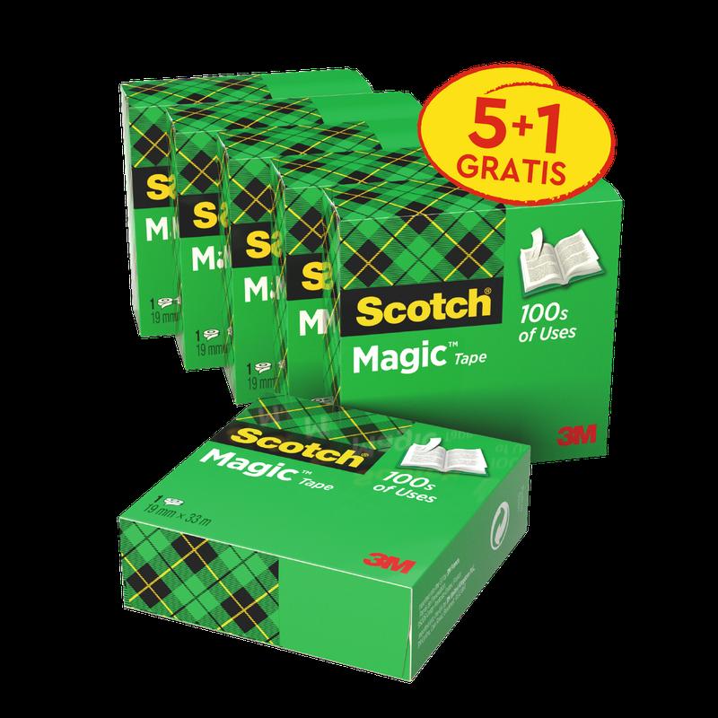 Scotch® Magic™ Invisible Tape Value Pack 6 kotúčov 19 mm x 33 m | Balenie (6 roliek)