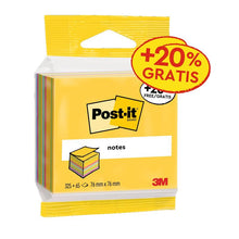 Kocky na bločky Post-it®, Ultra farby, 76 mm x 76 mm, 20 % bezplatná akcia, 390 hárkov/blok, 1 blok/balenie, 100 % PEFC, SGSCH-PEFC-COC-110078 | Balenie (1 sada)