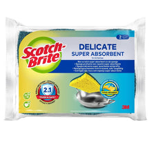 Scotch-Brite® Jemná čistiaca špongia z prírodného vlákna bez poškriabania, balenie 10 kusov - Vysoko absorpčná špongia ideálna na každodenné čistenie | Kartónová krabica (1 kus)