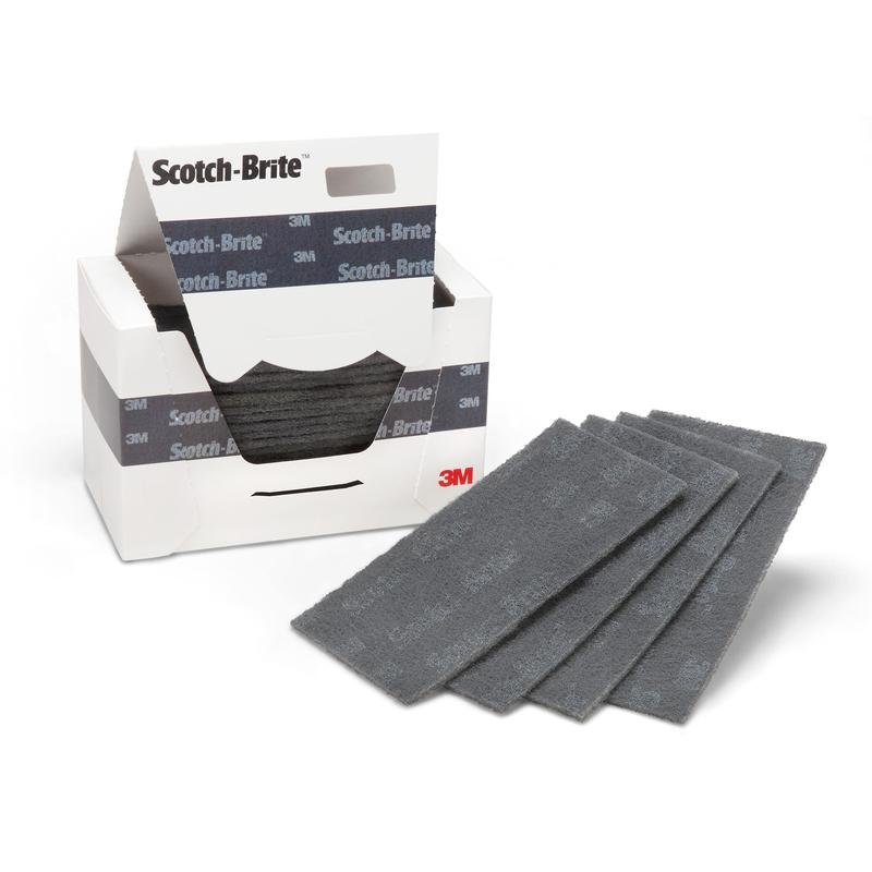 3M™ Scotch-Brite™ Handpad 76, čierna, 95 mm x 158 mm, 4 x 10 kusov / krabica | Balenie (10 kusov)