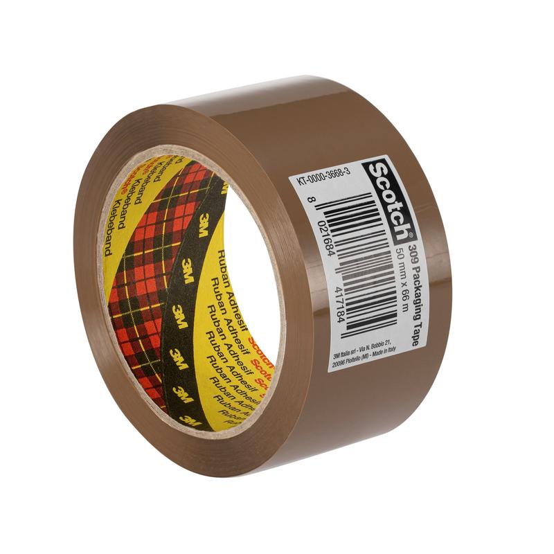 Scotch® PP baliaca páska 309, hnedá, 50 mm x 66, 0,05 mm | Balenie (1 rolka)
