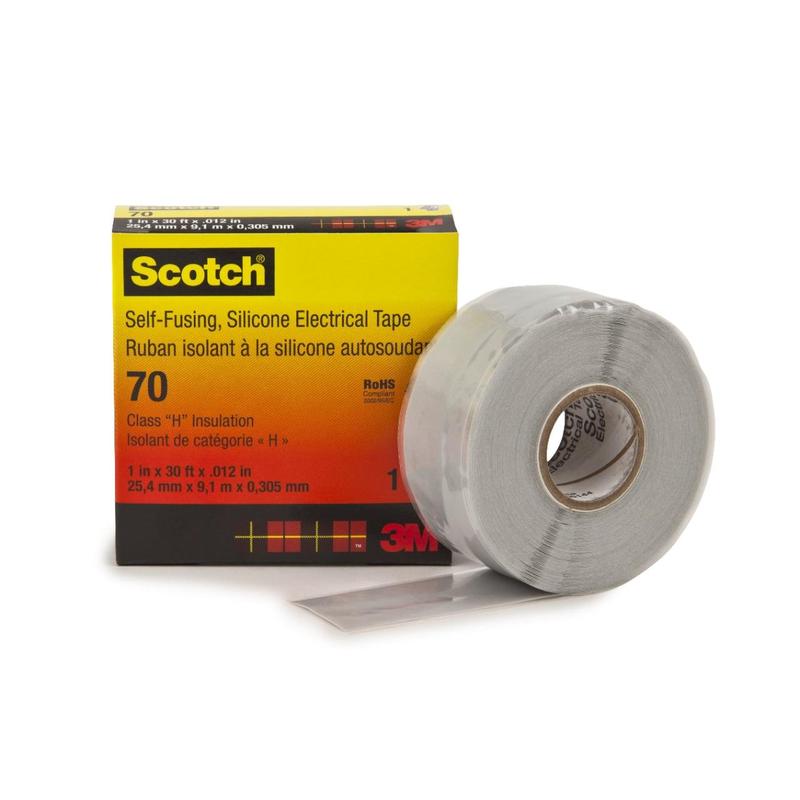 Samotavná páska zo silikónovej gumy Scotch® 70 svetlosivá 25 mm x 9 m 0,3 mm | Balenie (1 rolka)