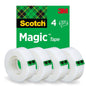 Scotch® Magic™ Invisible Tape 8-1933-4S, 19 mm x 33 m, 4 rolky/balenie | Balenie (4 rolky)