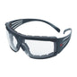 3M™ SecureFit™ 600 bezpečnostné okuliare, sivé stranice, penový rám, Scotchgard™ vrstva proti zahmlievaniu/proti poškriabaniu (K&N), číre sklá, SF601SGAF/FI-EU | Balenie (1 kus)