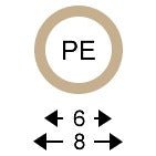 servomat Ersatzteil LLDPE Schlauch 8 x 6 mm Natur – Teilenr. JGPE0806100MN
